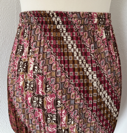 Batik uit Java. Authentieke rok plissé. Maatbereik 36 t/m 42.