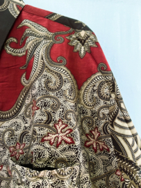 Zware kwaliteit authentieke Balinese batik blouse/overhemd van Arfa Batik. Maat 54 t/m 62.
