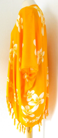 Sarong vest Frangipani. 100% rayon, met sarong knoop. One Size.
