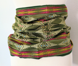 Kain Songket. Gouddraad sarong. Complete set met selendang
