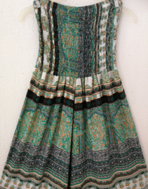 Jumpsuit '1001 nacht mosgroen'. Maat 36 t/m 42.