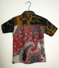 Authentieke Balinese batik  kinderblouse. Maat 128. 7/8 jaar.