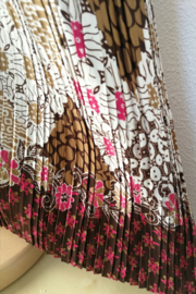 Batik uit Java. Authentieke rok plissé. Maat 38.