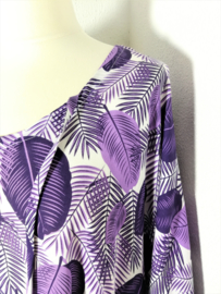 Tuniek 'Bali blad purple' 4Xl.  Maat 56/62.