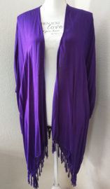 Sarong vest paars van 100% Rayon, met sarong knoop.