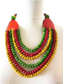 Prachtige Bali necklace African Style.