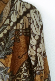 Authentieke Balinese batik blouse/overhemd. Maat 48 t/m 56.