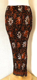 Batik uit Java. Authentieke rok plissé. Maat 44.