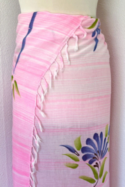 Sarong pastel tie dye bloem.