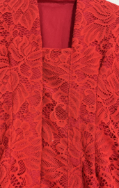Kinder kebaya rood. Maat 122.