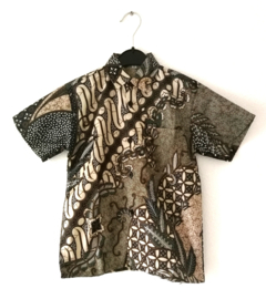 Authentieke Balinese batik blouse/overhemd. Maat 140 en 152.