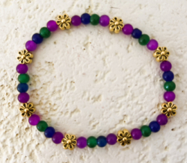 Uit het atelier van Puck. Armbandje Bali flowers.
