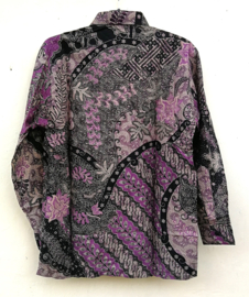 Authentieke Balinese batik blouse/overhemd. Maten 50/56.