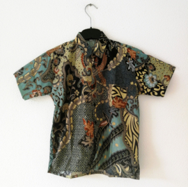 Authentieke Balinese batik  jongens blouse/overhemd. Maat 176.