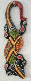 Gekko. Symbool van geluk. Gemaakt door de Balinese aboriginals. Laat hem langs de muur kruipen. 30 cm.