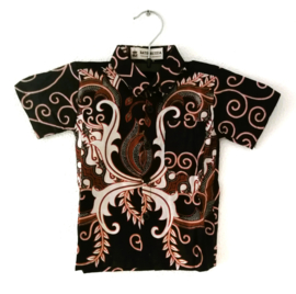 Authentieke baby blouse van Javaanse batik. Maat 74/80/110/140.