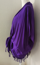 Sarong vest paars van 100% Rayon, met sarong knoop.