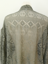 Traditionele Balinese kanten kebaya groen. Maat 58.