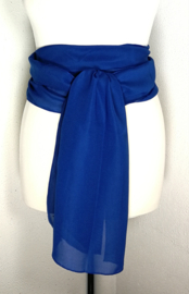 Kebaya sjerp (selendang) diep blauw 2.40 x 28 cm