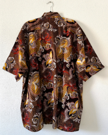 Authentieke Balinese batik blouse/overhemd. Maat 78.