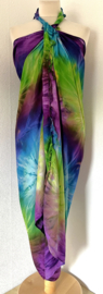 Sarong tie dye 'Purple Dream' dua B.