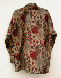 Authentieke Balinese batik blouse.  Maat 56 t/m 15 XL.