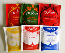 Bali set. Thee box gevuld met biologische thee met suikerpot.