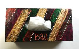 Tissue box met tissues. 'Bali'.