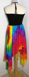 Hippie jurkje van sarong stof. One size voor maat 36 t/m 42.