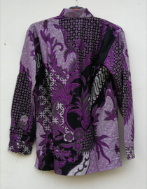 Authentieke Balinese batik blouse/overhemd. Maten 50/56 en 58.
