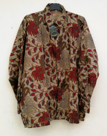 Authentieke Balinese batik blouse.  Maat 56 t/m 15 XL.