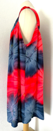 Heerlijk wijd tie dye jurkje.  One size voor maat 44/46.
