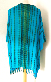 Sarong vest tie dye. 100% rayon, met sarong knoop. One Size.