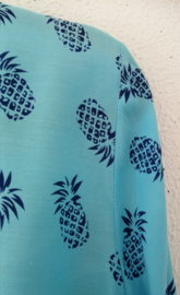 Wikkelvestje ananas  blauw.