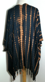 Sarong vest tie dye. 100% rayon, met sarong knoop. One Size.