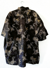 Authentieke Balinese batik blouse/overhemd. Maat 78.