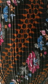 Batik uit Java. Authentieke rok plissé. Maat 38.