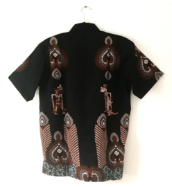 Authentieke Balinese batik blouse/overhemd. Maat 52.