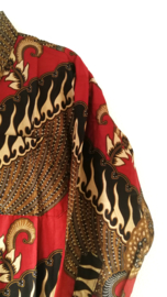 Authentieke Balinese batik blouse/overhemd. Maat 56.
