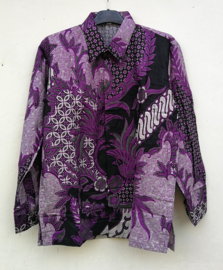 Authentieke Balinese batik blouse/overhemd. Maten 50/56 en 58.