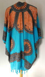 Sarongvest Mandala Circle of Life'. 100% rayon, met sarong knoop.