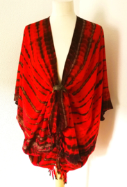 Sarong vest tie dye. 100% rayon, met sarong knoop. One Size.