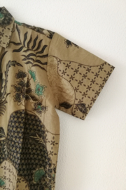 Authentieke Balinese batik blouse/overhemd. Maat 44.