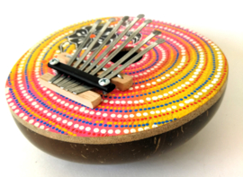 Authentieke Balinese kalimba/duimpiano 'frangipani'.