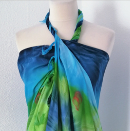 Sarong tie dye 'Deap Sea'.