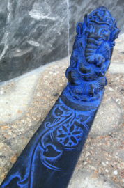 Ganesha wierook houder. Schitterend polystone handwerk. 29 cm.