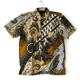 Authentieke Balinese batik blouse/overhemd. Maat 44 t/m 48.