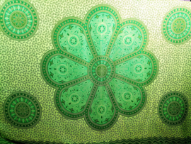 Sarong Mandala groen tinten.