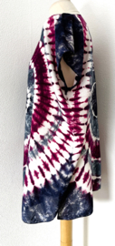 Kleurrijk big shirt tie dye Bali. Maat 36 t/m 46.