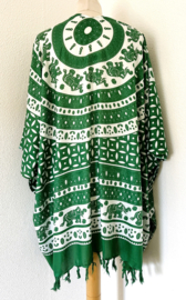 Sarong vest olifant. Symbool van  kracht, heilige wijsheid en onsterflijkheid.  100% Rayon, met sarong knoop.